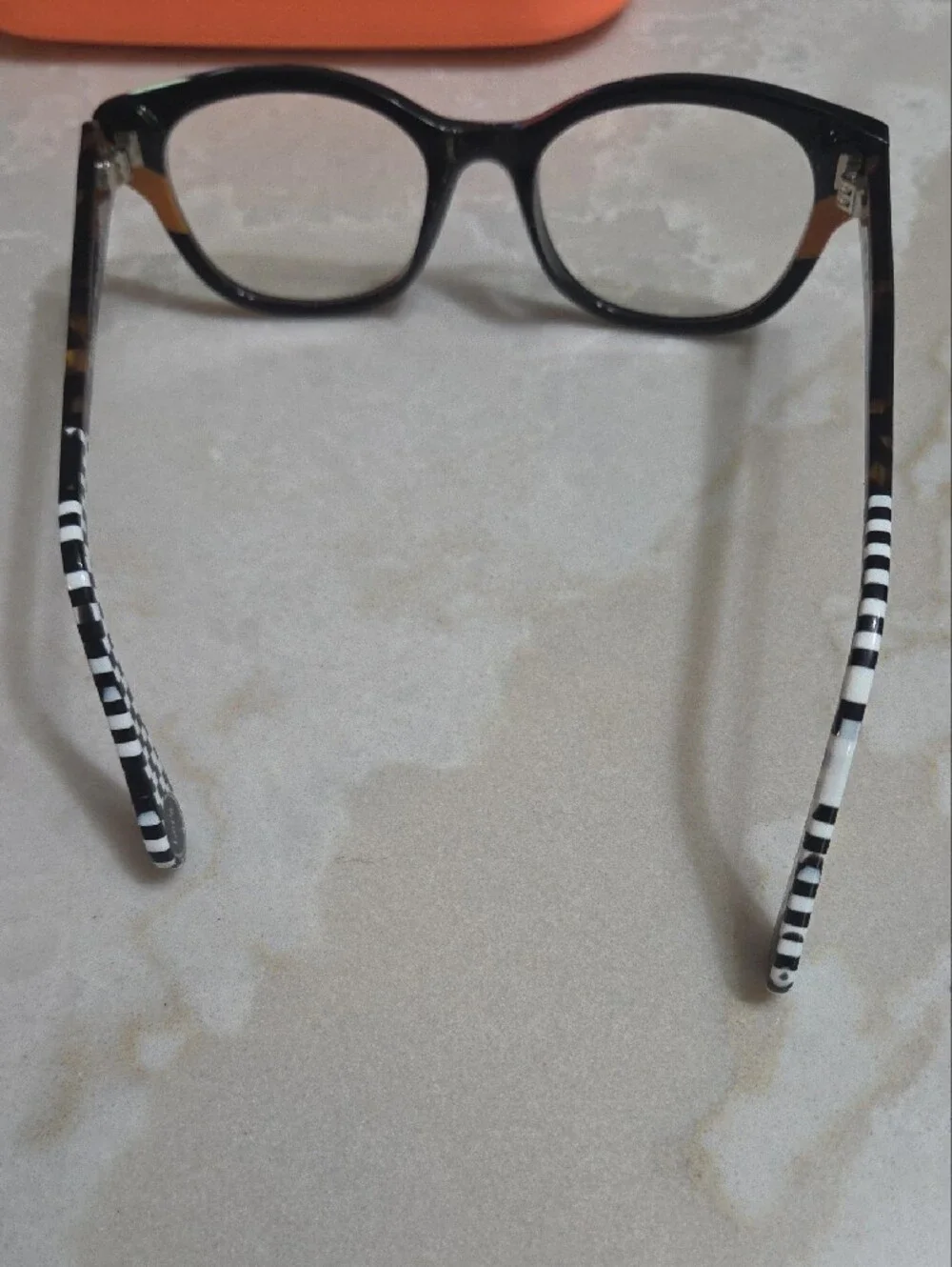 Women's WooW Black & Orange Fashion Eyeglasses